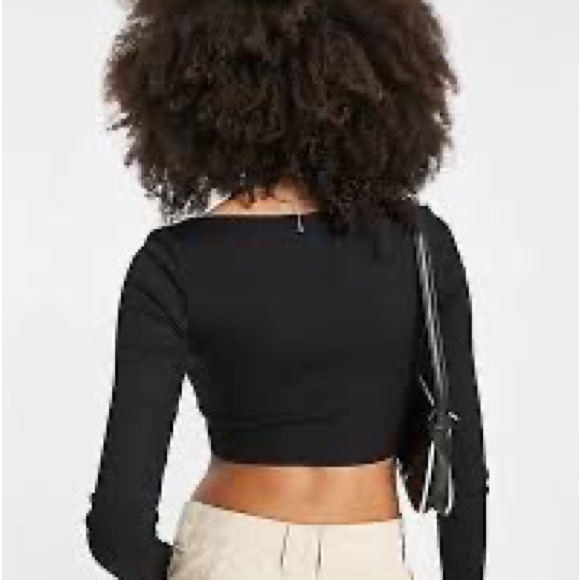 Pull and Bear Corset Cropped Top - Picture 3 of 10